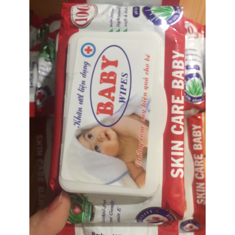 Khăn ướt Baby Wipes gói 100gr an toàn cho bé