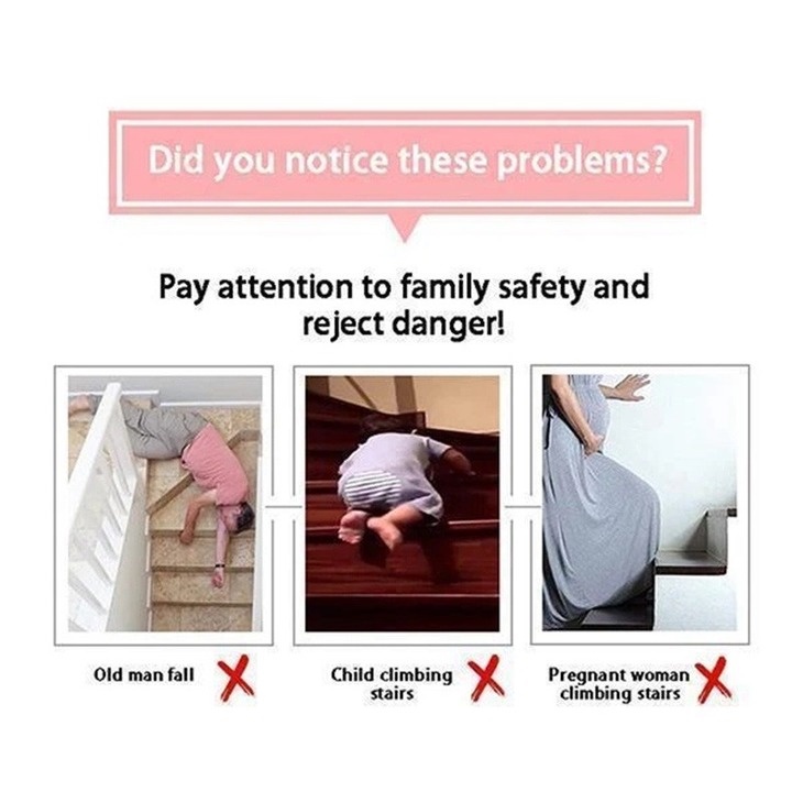 Dải Viền PVC Chống Trượt Chống Va Chạm Cho Cầu Thang Nhà Trẻ