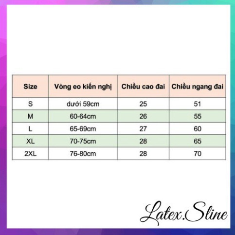 Đai nịt bụng giảm mỡ sau sinh,gen nịt bụng 6 nấc cài thông hơi chống cuộn latex cao cấp