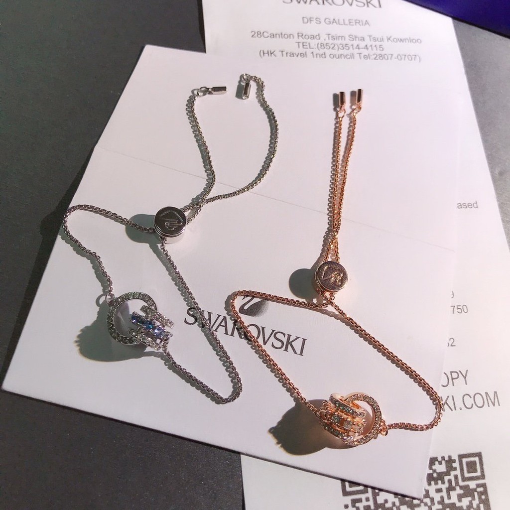 Vòng Tay Hai Lớp Mạ Vàng Hồng 18K Thời Trang 2023 5537123