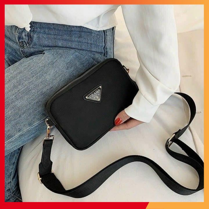 Túi đeo chéo thời trang nữ prada❤️ ❤️túi đeo chéo vải dù