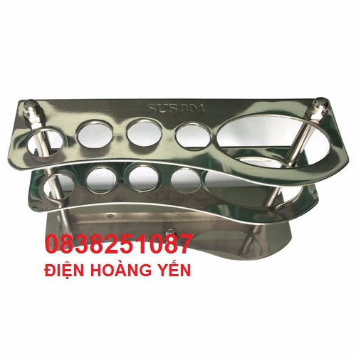 Kệ để ly, để bàn chải, để Kem Đánh Răng Inox 304