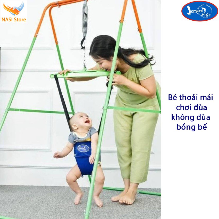 [Voucher Giảm Ngay 50K] Combo xích đu nhún nhảy tập đi cho bé Jumper Kids JPK102 &amp; ghế xích đu tích hợp bàn ăn dặm