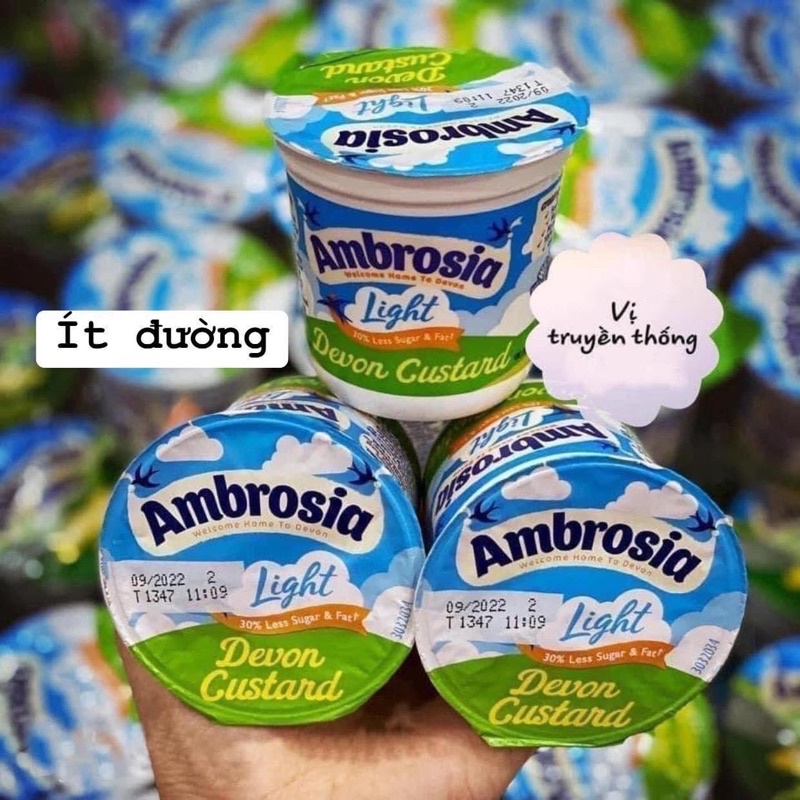(Date 2023) Váng sữa AMBROSIA cho bé 6 tháng của Anh