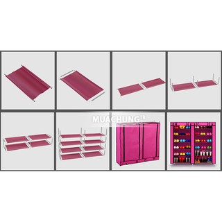 (GIẢM GIÁ) Tủ giầy 2 buồng 12 ngăn cao cấp