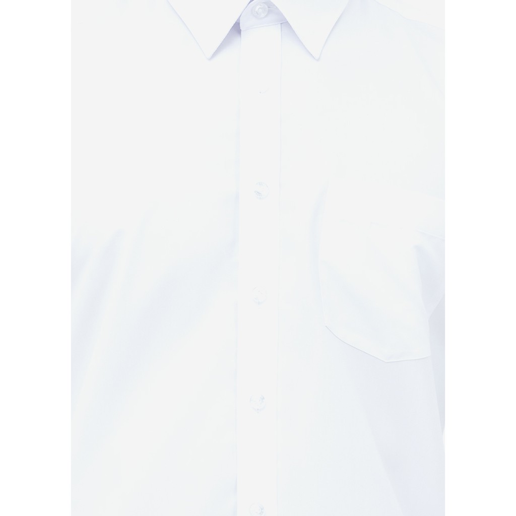 Áo sơ mi nam tay dài vạt bầu Slim Fit Vĩnh Tiến 360 - Màu trắng