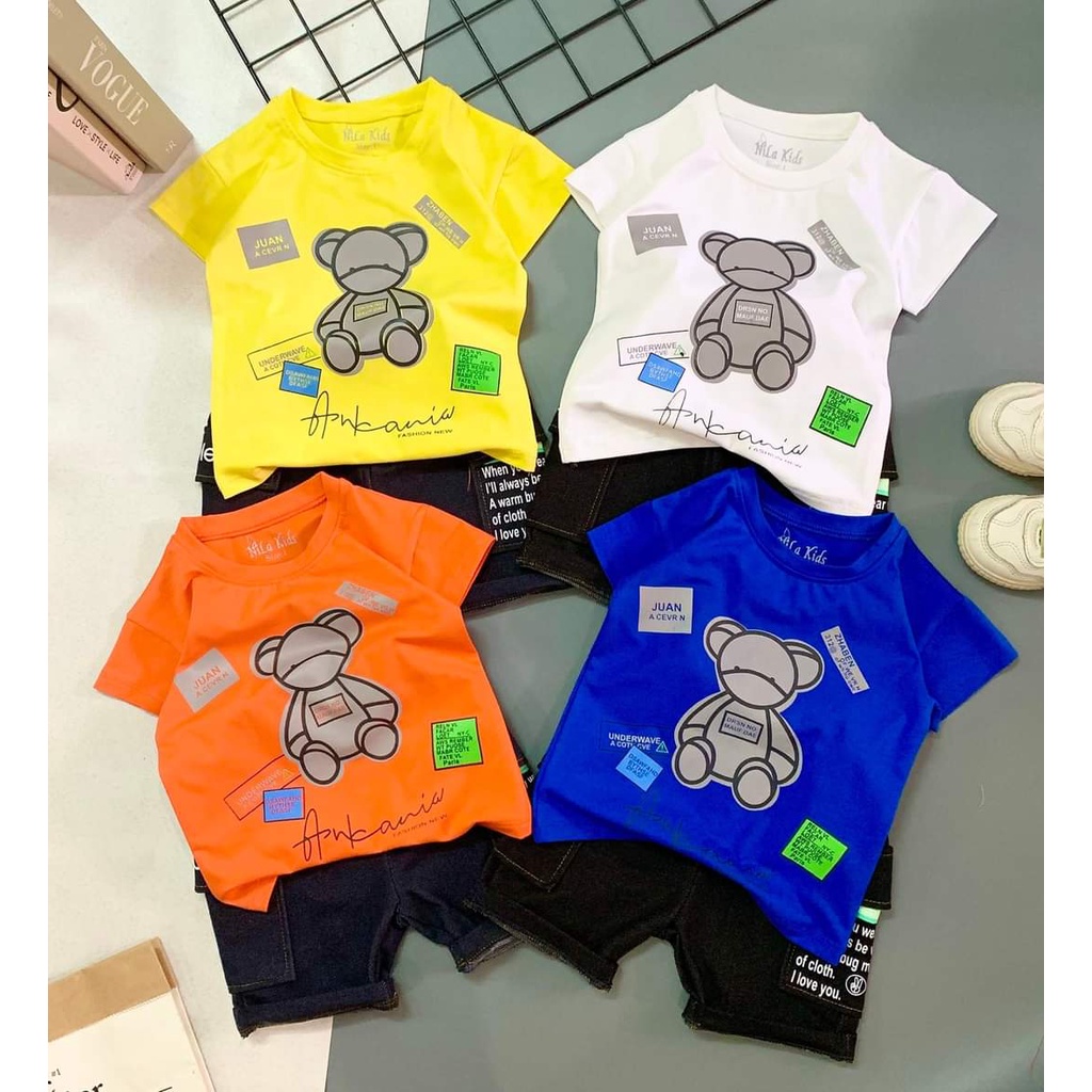 Bộ trai size đại phối quần giả jean (size từ 22-35 kg)