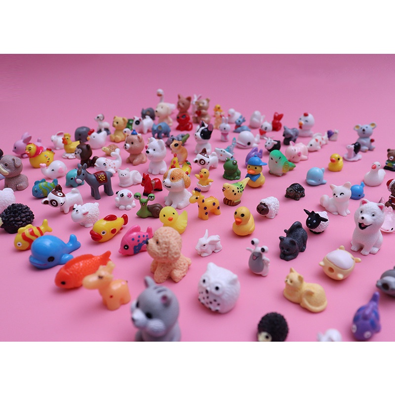 1 Hộp Đồ Chơi Mô Hình Động Vật Mini Dễ Thương Cho Bé