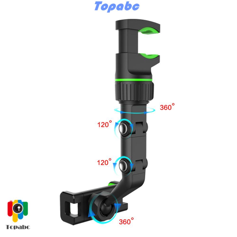 Giá đỡ điện thoại gắn gương chiếu hậu xe hơi xoay 360 độ tùy chỉnh đa năng tiện dụng
