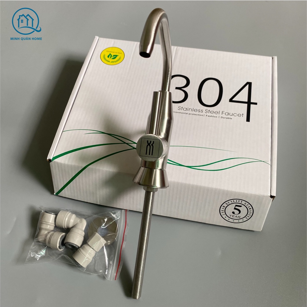 Vòi cổ thấp inox 304 cho máy tạo ion kiềm❤️HÀNG CAO CẤP❤️ Vòi cho máy lọc nước điện giải