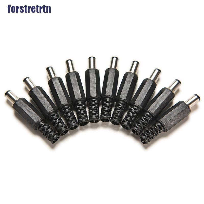 Bộ 10 đầu nối phích cắm DC 2.1mm / 5.5mm tiện lợi | BigBuy360 - bigbuy360.vn