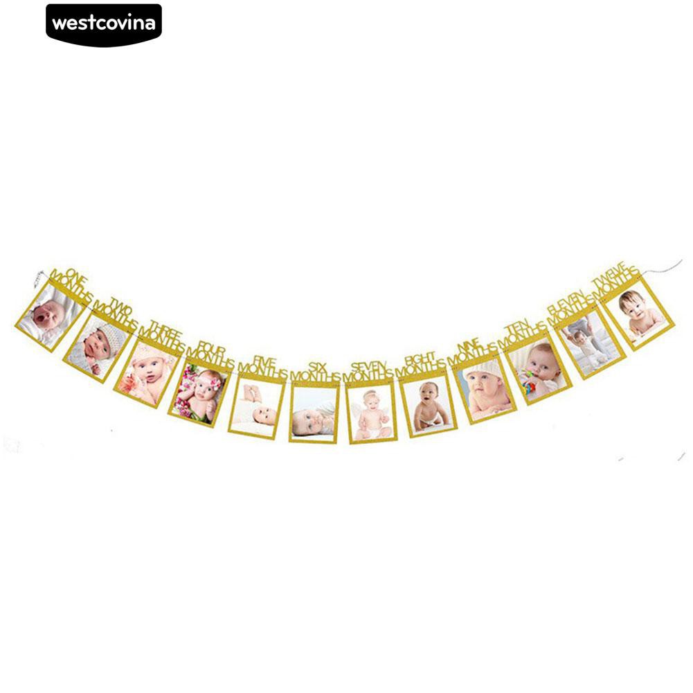 Tranh Treo Tường Trang Trí Sinh Nhật Cho Bé 1-12 Tháng Tuổi