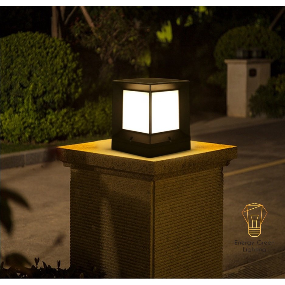Đèn Sân Vườn Ngoài Trời Energy Green Lighting  LT-049 - Trụ Cổng Cột Đèn Hàng Rào Mái Hiên Chống Nước Cao Cấp Decor Vint