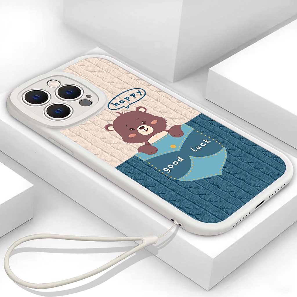 Ốp Điện Thoại tpu Hình Gấu Cho VIVO Y11 Y17 Y20 Y15 Y53 Y12 Y15S Y21 Y33S Y91 Y51 Y53S Y12i Y15 Y20i Y20S Y50 Y30 Y5S Y91C V11i