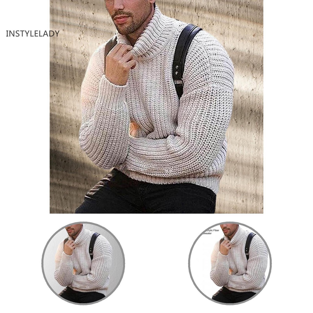 Áo sweater tay dài co giãn thời trang mùa đông cho nam