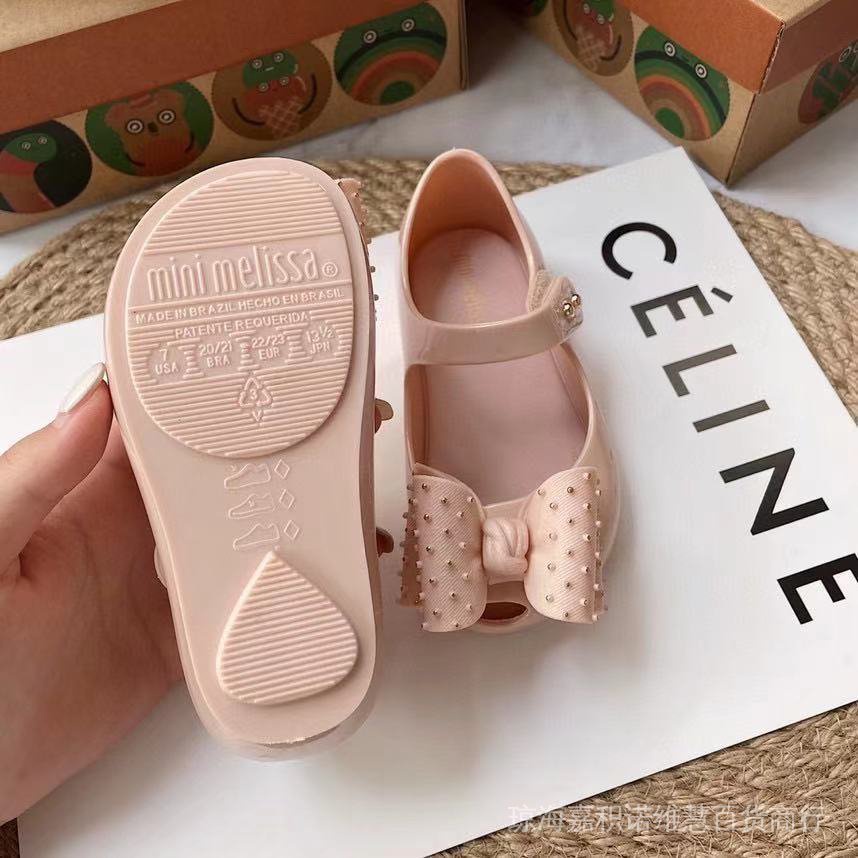 Sandal Mini M 1-3 Tuổi Đính Nơ Thời Trang Có Mùi Thơm Tốt Cho Bé Gái