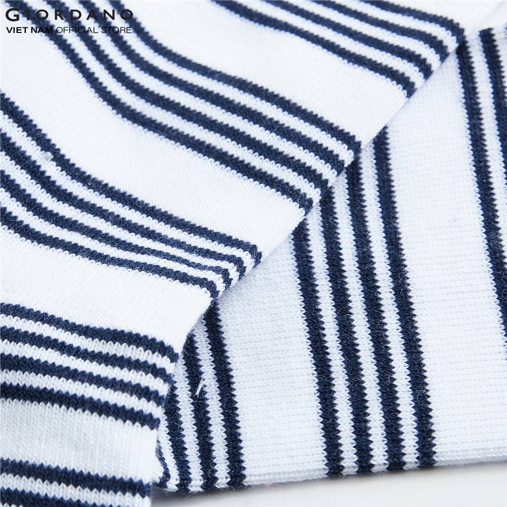 Combo 2 Đôi Vớ Cổ Cao Unisex Giordano Cotton Socks 01159019