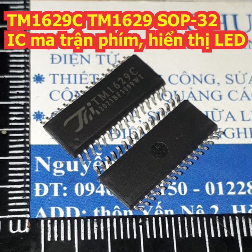 2 con IC TM1629B TM1629A TM1629C TM1629D TM1629 1629 SOP-32 IC ma trận phím, hiển thị LED KDE1402