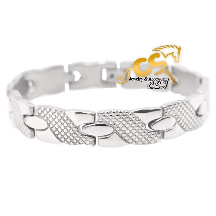 Lắc tay nam inox kiểu vẩy rồng - cực ngầu