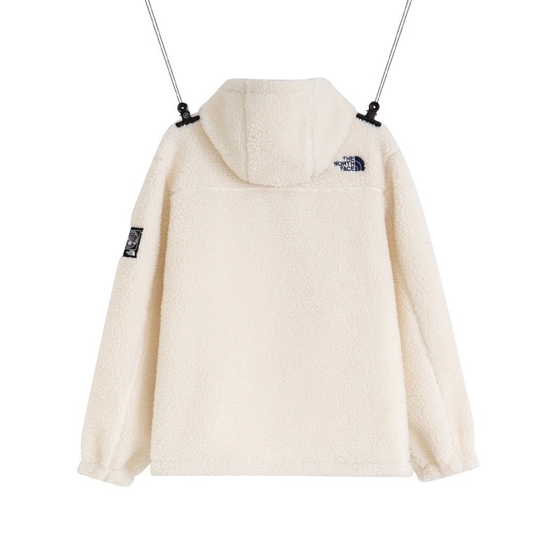 Áo khoác lông cừu có mũ dáng thể thao cho nữ thương hiệu The North Face cao cấp