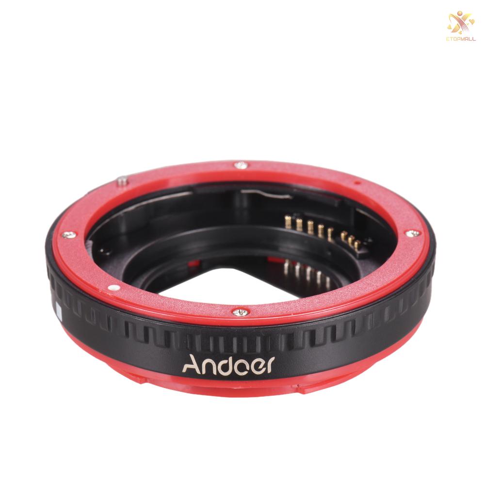 ET Andoer Portable Auto Focus AF Macro Extension Tube Adapter Ring (13mm +21mm +31mm) for  EOS EF EF-S Mount Lens Replacement for  60D 7D 5D II 550D