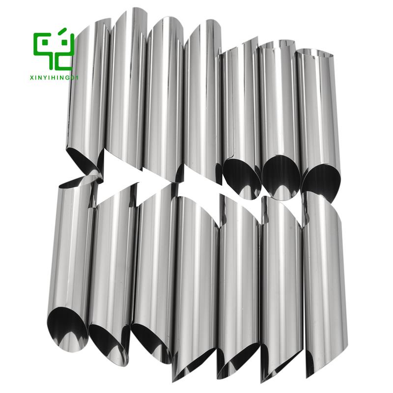 Set 14 ống thép không gỉ 430 khuôn làm bánh 5 inch
