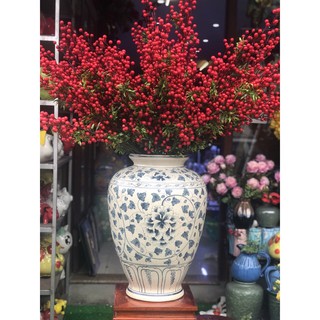 Bình Cắm Hoa Họa Tiết Gốm Sứ Bát Tràng