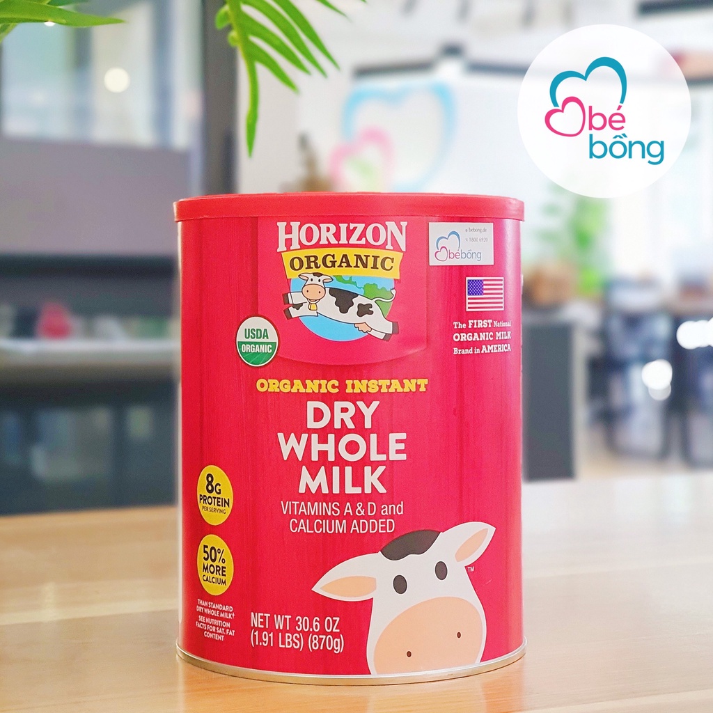 Sữa tươi nguyên kem dạng bột Horizon Organic 870g