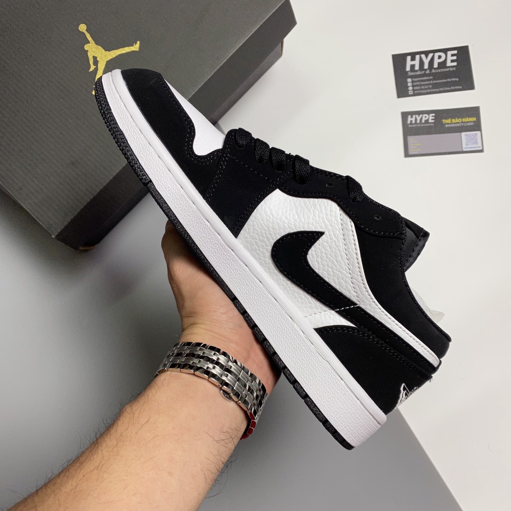 Giày Jordan 1 Low Black White  - Hype Sneaker | Phiên bản 1:1 chuẩn.