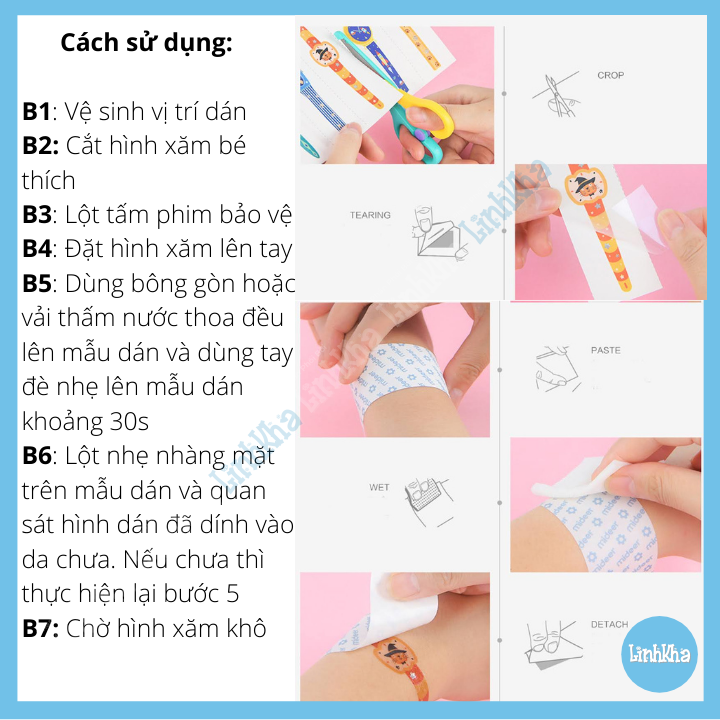 Miếng dán hình xăm cho bé - Đồng hồ và vòng tay - Mideer - Watch & Bracelet Temporary Tattoos MD4101