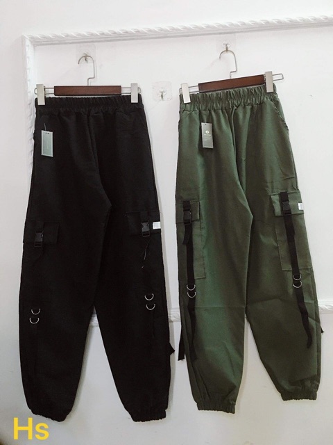 Quần kaki khuyên logo dây khuyên HSU0220