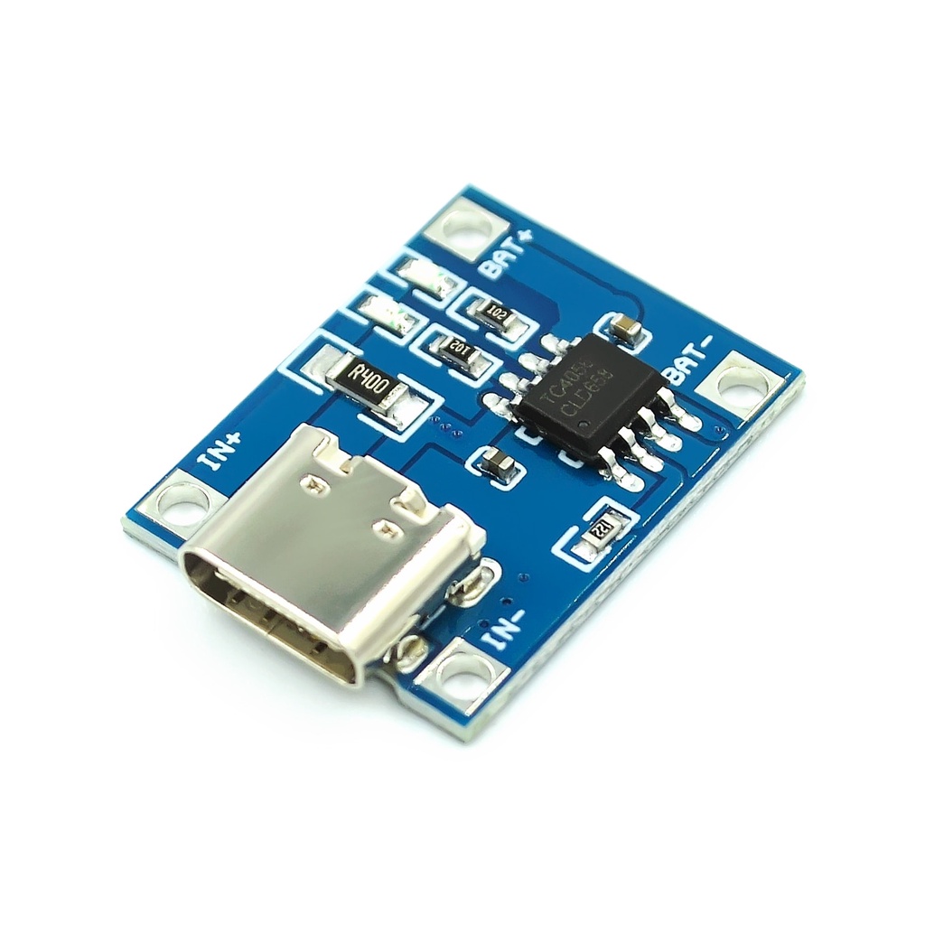 Bảng mạch sạc pin Lithium Tp4056 18650 1A 5V micro USB loại C cho Arduino