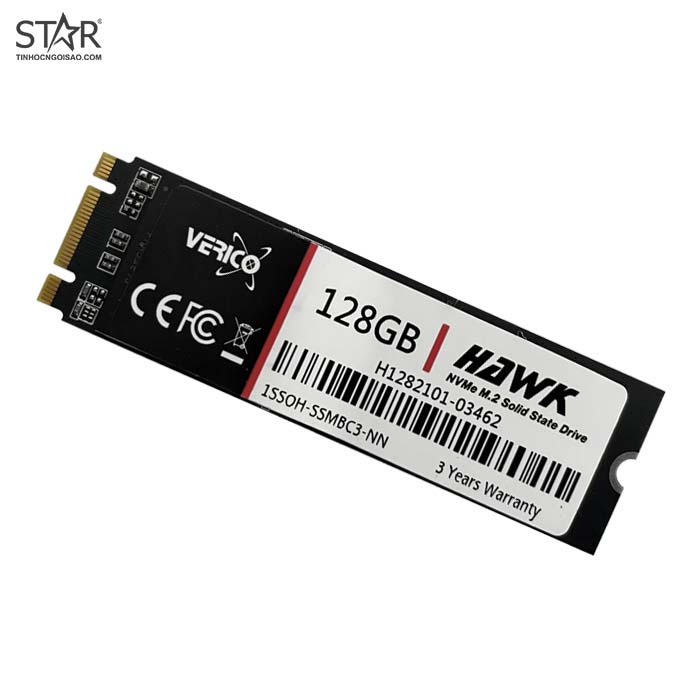 Ổ cứng SSD 128G Verico Hawk NVMe PCIe Gen3x2 M.2 2280 (1SSOH-SSMBC3-NN) | BigBuy360 - bigbuy360.vn