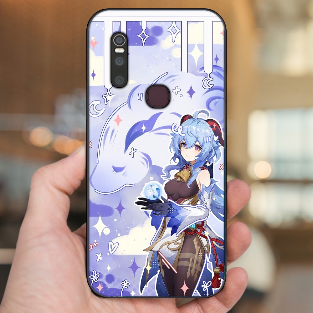 Ốp lưng Vivo V15 viền đen in hình Ganyu Genshin Impact