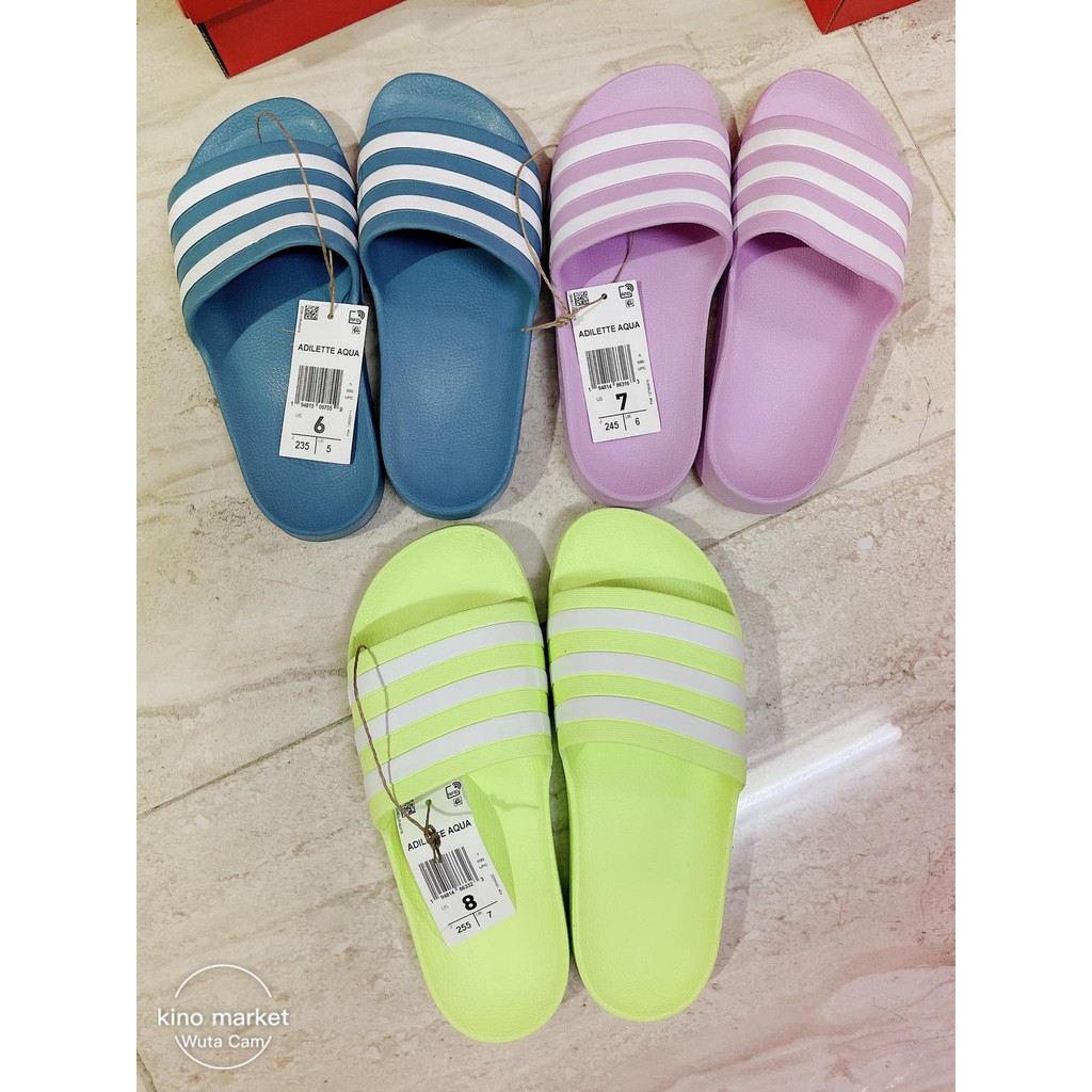 Adidas Authentic Dép quai ngang Adilette Aqua - Hàng Mỹ Bill Mỹ