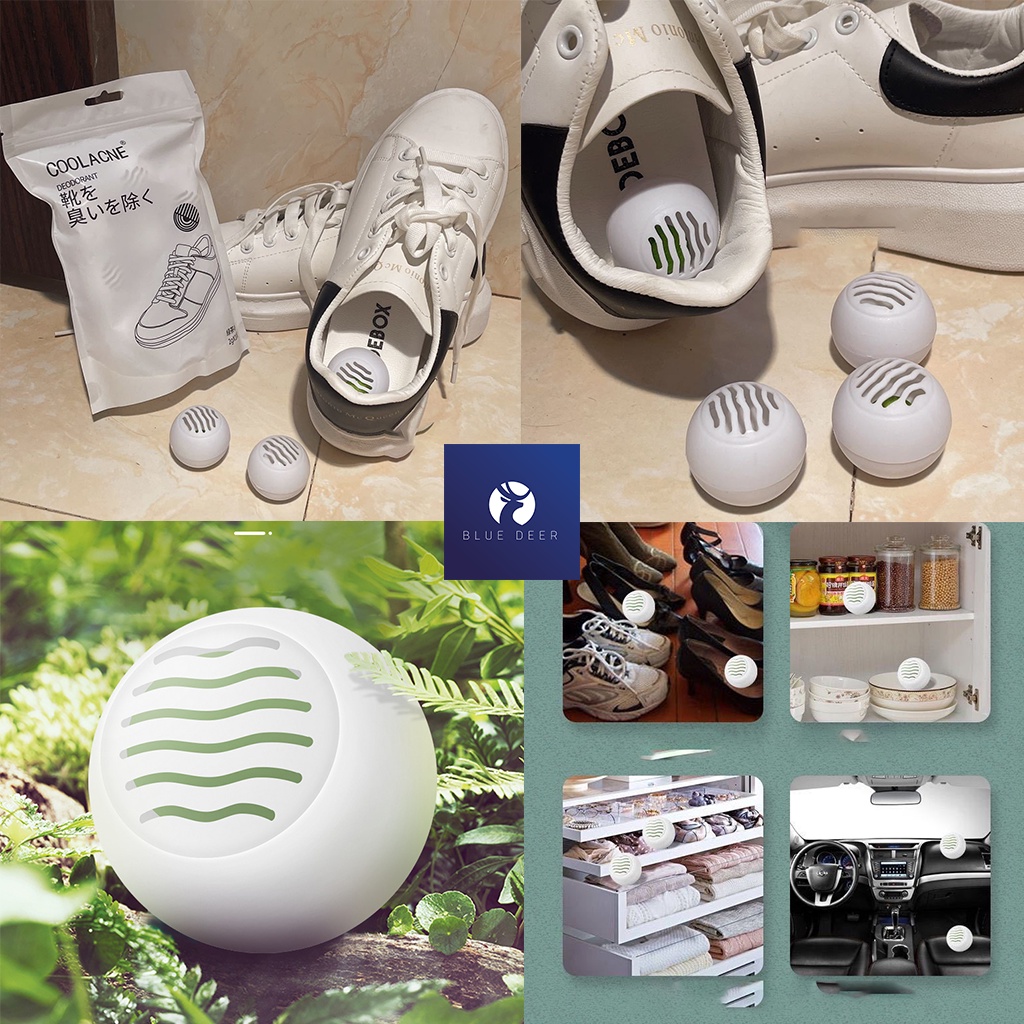 Combo 10 viên khử mùi giày, vệ sinh khử mùi thơm lâu dài, hút mùi, sáp thơm quần áo hương trà xanh tự nhiên