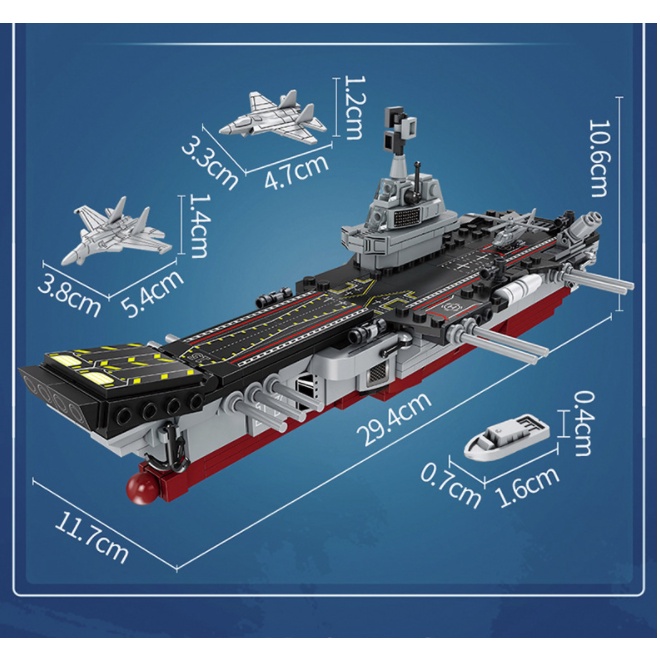 Đồ Chơi Trí Tuệ - Mô Hình Đồ Chơi Láp Ráp Lego Tàu Sân Bay và các thiết bị tàu sân bay