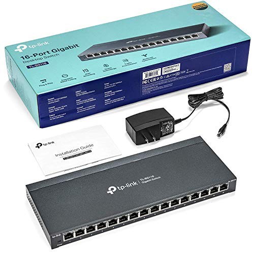 Bộ Chia Mạng 16 Cổng Gigabit TPLink TL-SG116 - Switch 16 Port Hộp Kim Loại Hàng Chính Hãng - SG116