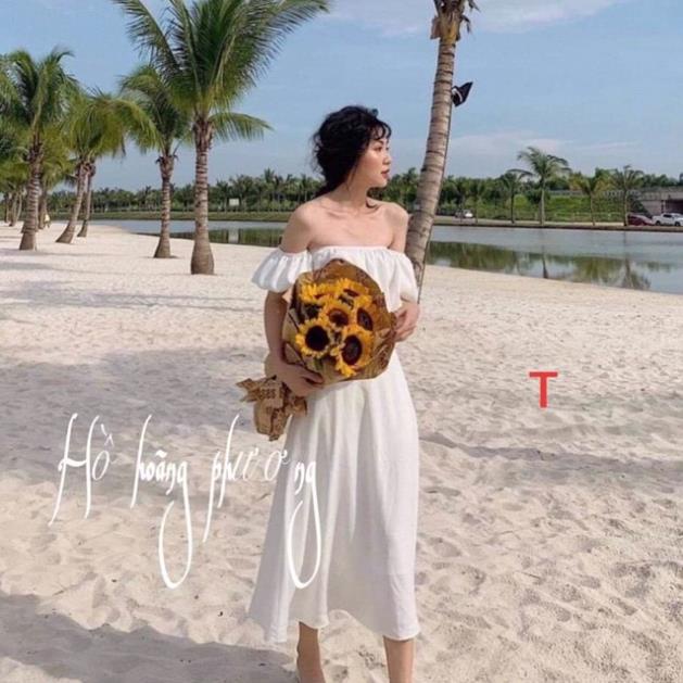 Sét váy dài+áo crt trễ vai 9275