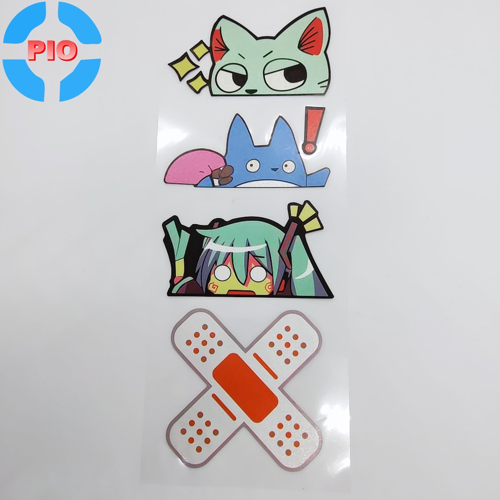 Bộ Tem Sticker Phản Quang Cao Cấp Dán Xe Máy, Ô Tô, Mũ Bảo Hiểm, Chống Thấm Nước, Chống Bay Màu