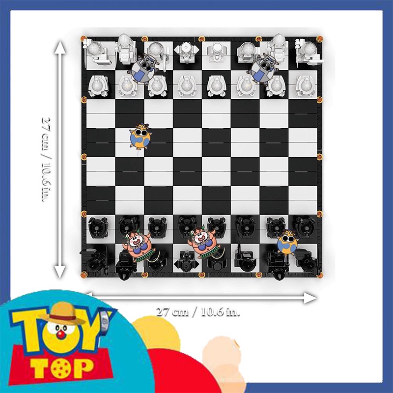 Đồ chơi lắp ráp Harry Potter bàn cờ vua phù thủy Hogwarts xếp hình Leji 1288 / 1028 với 876 mảnh ghép