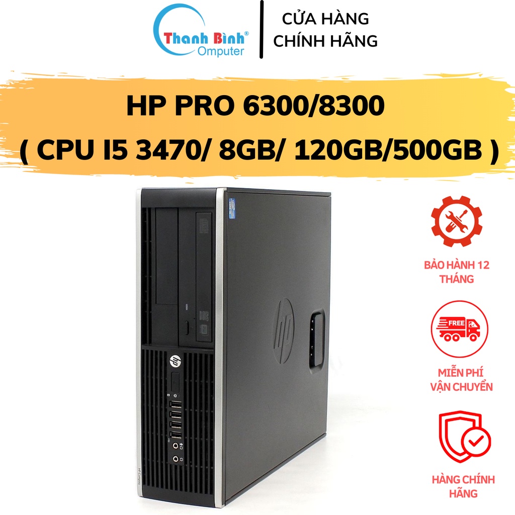Máy Đồng Bộ 💲ThanhBinhPC💲 May Tinh Dong Bo Gia Re - HP RPO 6300/8300 ( I5 3470/8G/120G/500G ) - Bảo Hành 12 Tháng.
