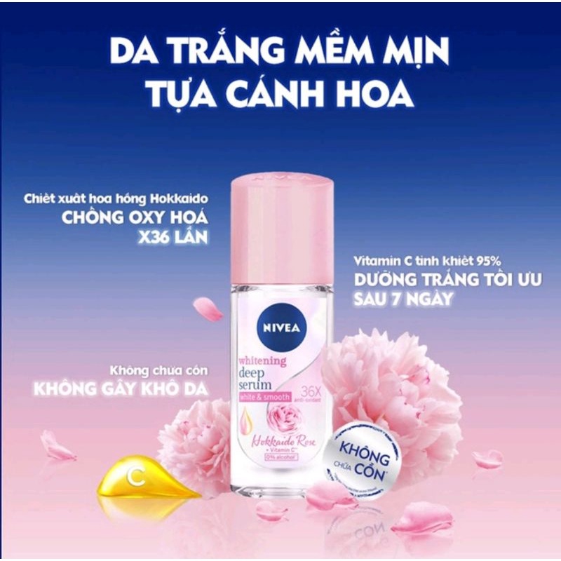 Lăn ngă mùi Nivea serum