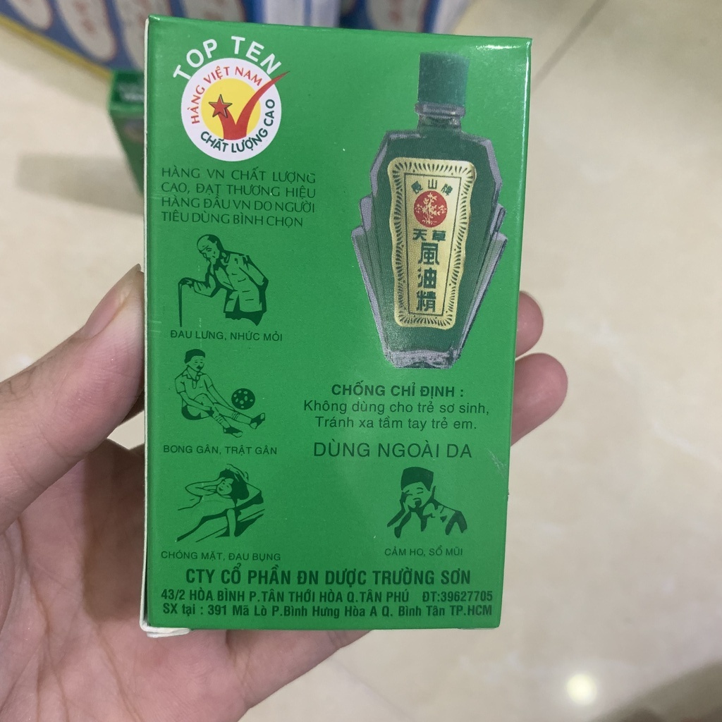 Dầu gió xanh Thiên Thảo chai 12ml