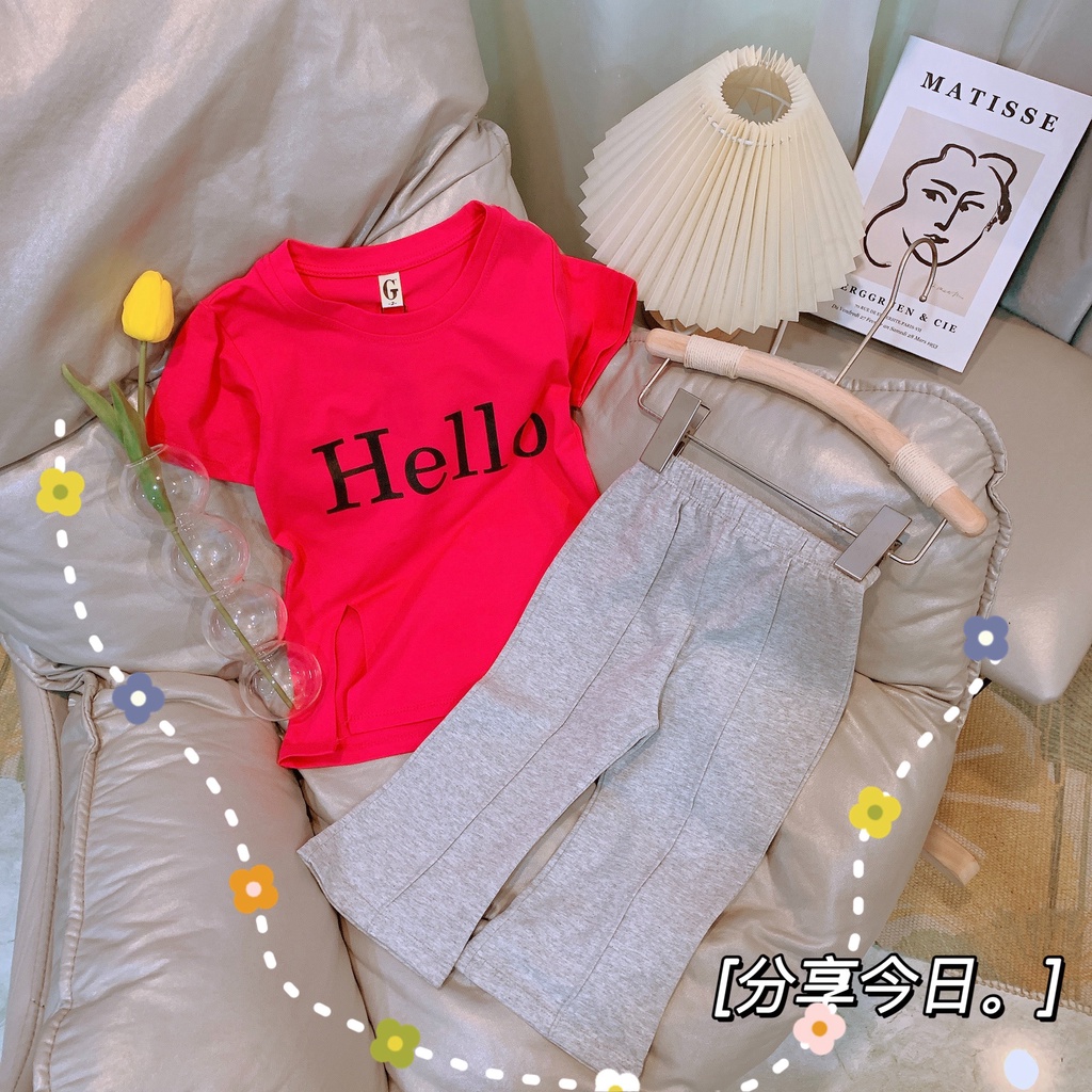 Lyvyshop - Bộ quần áo xẻ tà siêu dễ thương cho bé gái 09kg-28kg