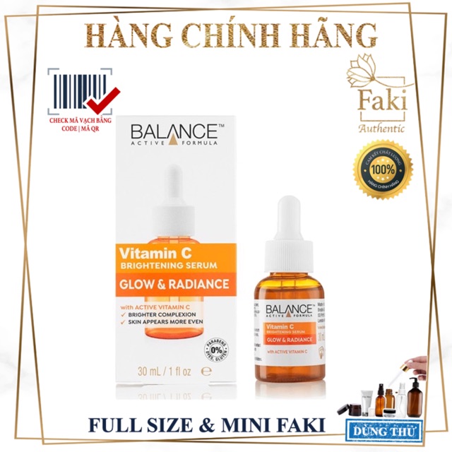 Serum Vitamin C dưỡng trắng, mờ thâm - Tinh chất Vitamin C Balance 30ml | BigBuy360 - bigbuy360.vn