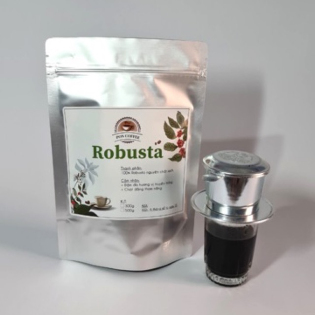 Cà phê ROBUSTA nguyên chất sạch (300g - 500g)
