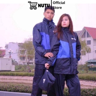 Áo Mưa Bộ Vải Dù 2 Lớp Hàng Việt Nam Dày Dặn Nhiều Size
