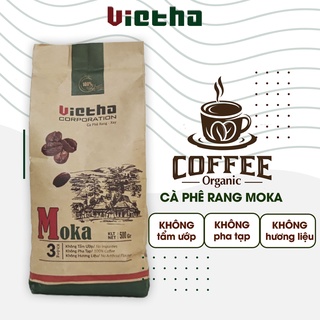 Cà phê hạt nguyên chất Moka 500gr pha máy, Cafe bột cao cấp pha phin