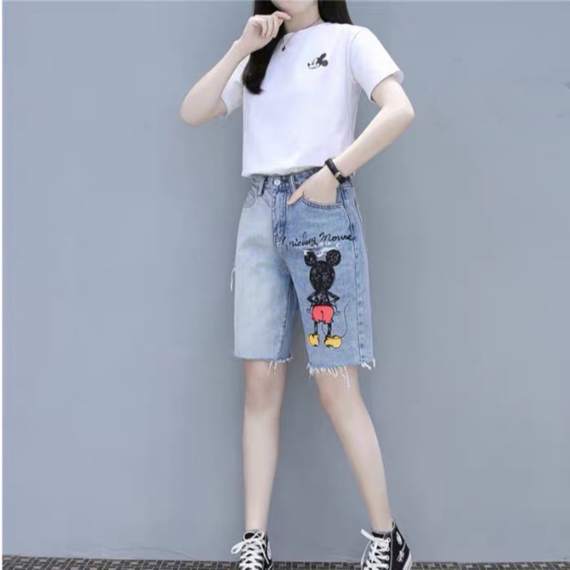 Quần ngố / lửng / 5 tấc BIG SIZE in hình ngộ nghĩnh dễ thương 3407